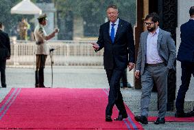 Romanian President Klaus Iohannis Visits Chile